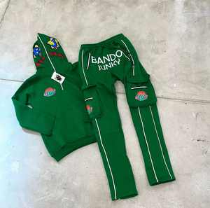 Conjunto de Sudadera con Capucha y Pantalones Deportivos de Algodón 100%, Lavado Ácido, Bordado Desgastado Personalizado, Estilo Deportivo Holgado - Product Image 4