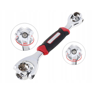 Llave de Tubo Rotatoria Universal Multifuncional Martom 48 en 1, 8-19 mm, Acero al Cromo Vanadio, 1/2 de Pulgada, Estuche Blando para Reparación de Automóviles - Product Image 3