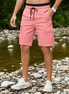 Pantalones Cortos Holgados con Logotipo Personalizado para Hombre, Ropa de Calle Vintage, Color Negro, a la Moda - Product Image 4