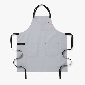 Tablier de chef pour hommes et femmes avec poches pour la cuisine, tablier de chef en toile de coton - Product Image 4