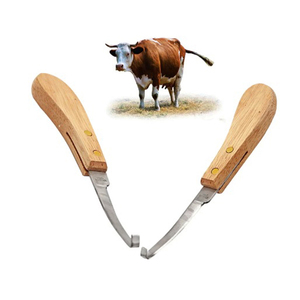 Cuchillo de pezuña de doble filo para diestros para poda de pies de animales, perfecto para ovejas, cabras, ganado, caballos y uso veterinario en granjas - Product Image 2