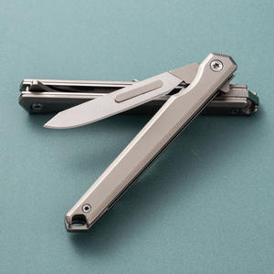 มีดพับพกพา60กรัมแบบตัดด่วนใบมีดผ่าตัดทำจากสแตนเลส - Product Image 6