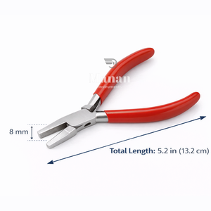 คีมปากแบนสแตนเลสสำหรับทำเครื่องประดับ เครื่องมือดัดลวดแบบเรียบ - Product Image 4