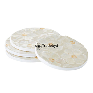 Tradebyd Handmade MOP Inlay <b>Coaster</b> Luxury Artistic <b>Table</b> Accessory for Stylish Homes - Product Image 5