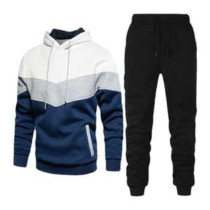Chándal de poliéster Tech Fleece con cremallera completa para hombre, Sudadera con capucha, estampado de dos piezas, conjunto de chándal para correr de talla grande - Product Image 6