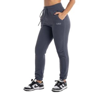 กางเกงจ็อกกิ้งผ้าฝ้ายทรงปกติสำหรับผู้หญิง ราคาประหยัด คุณภาพสูง กางเกงขายาว OEM ระบายอากาศได้ดี - Product Image 1