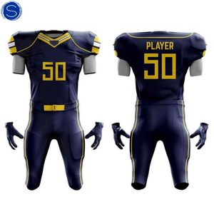 Uniforme de football américain Design personnalisé Coton respirant Plus Coupe parfaite Adultes Unisex XL - Product Image 1