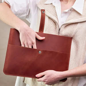 Étui pour ordinateur portable en cuir ultra-mince pour MacBook Air 13 M2 A2681, sacoche étanche pour ordinateur portable - Product Image 6