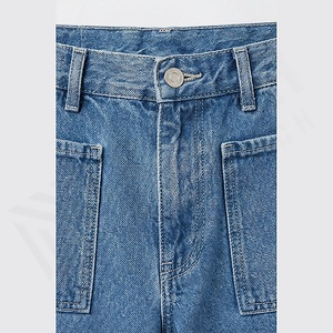 Custom <b>Men's</b> Mid <b>Waist</b> Denim Straight Long Pants Solid Waterproof Quick Dry Outdoor <b>Jeans</b> Casual Style Customized Winter Autumn - Product Image 4