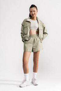 Veste de sport décontractée pour femme, respirante, en nylon, résistante aux UV, imperméable, coupe-vent, séchage rapide, coupe ample, cordon de serrage, unie, pour le quotidien - Product Image 4