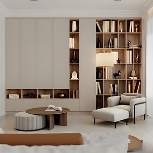 Estantería privada personalizada, duradera y resistente, de acero inoxidable 304, sin formaldehído, a prueba de humedad, <span class=keywords><strong>para</strong></span> estudio y dormitorio - Product Image 1