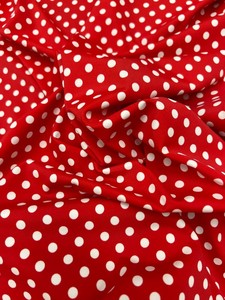 Traje de baño de <span class=keywords><strong>bikini</strong></span> de punto resistente al agua ecológico Tela reciclada Impresión económica elástica con diseño de punto rojo - Product Image 3