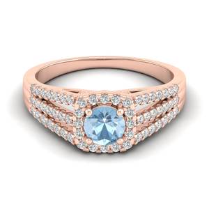 Anillos de Plata de Ley 925 con Moissanita Sólida REYES a Precio de Mayoreo para Mujer, Joyería de Lujo con Piedra Preciosa Aguamarina, Regalo de Boda - Product Image 6