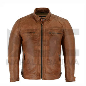 Veste en cuir de motard noir pour hommes de haute qualité moto/moto Design fait à la main course nom de l'équipe personnalisé vêtements de sport imprimés - Product Image 2