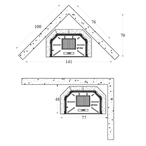 Chimenea de Leña Prefabricada de Hierro Fundido Open Hearth M80TGH - Product Image 3