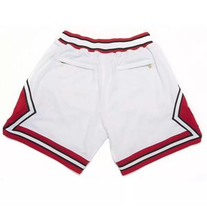 Pantalones cortos de baloncesto de cintura media personalizados 100% malla de poliéster transpirable diseño informal sublimado estampado cosido sólido estambre lavado - Product Image 2