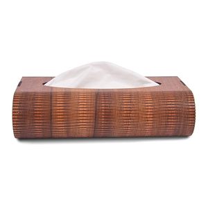 Boîte à mouchoirs en bois de créateur avec embellissement en nacre Support de boîte à mouchoirs en bois de manguier massif pour la maison et le restaurant - Product Image 1