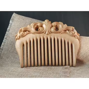 หวีไม้แกะสลักของขวัญคริสต์มาสทำตามสั่งเครื่องประดับไม้แกะสลักมือหัตถกรรมของขวัญ - Product Image 4