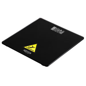 Balance numérique Hoffen BS-6039 NOIR, capacité de 180 kg, plateforme en verre trempé, capteur haute précision, mise en marche/arrêt automatique, batterie pour - Product Image 3
