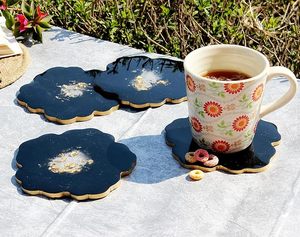 Posavasos Decorativo de Resina de Lujo, Diseñado para Colocar Elegante en Tazas, Jarras y Vasos, Estilo Bohemio, Ecológico, Hecho a Mano en India - Product Image 5