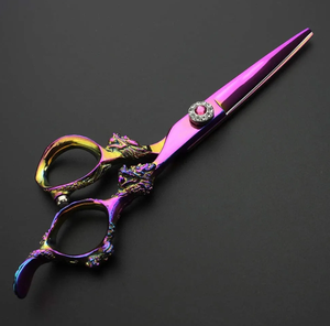 Ciseaux de barbier professionnels IMANS en acier inoxydable avec pointe de lame affûtée pour la coupe de cheveux, outil de beauté pour droitiers, plusieurs finitions - Product Image 4