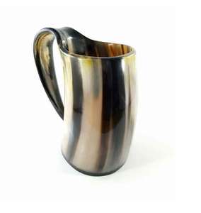 Taza de cuerno de búfalo hecha a mano de primera calidad 100%, artesanías naturales con Karvin Touch - Product Image 5