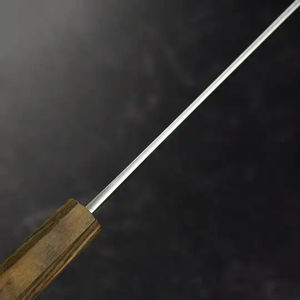 Hand-forged Steel Double-Sided <b>Kitchen</b> <b>Knife</b> 20cm Ambidextrous Flower Pear Wood Handle Dishwasher Safe <b>Sharp</b> Blade for - Product Image 4