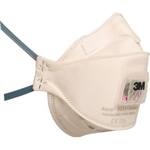 Mascarilla Respiratoria <span class=keywords><strong>3M</strong></span> 9322+Gen3 <span class=keywords><strong>FFP2</strong></span> con Válvula de Exhalación, Plegable, Paquete de 10 - Product Image 1