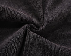 Veste en jean d'hiver de haute qualité avec broderie noire délavée à l'acide pour hommes - Product Image 5