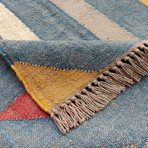 Tapis fait main en laine moderne minimaliste forme irrégulière abstraite pour salle à manger salon salle de bain bureau tissé à la main touffeté d'Inde - Product Image 4