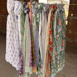 Floral Printed Lots Of Wholesale Indian Block Printed Design Women For <b>Sarongs</b> <b>Beach</b> Wear <b>Wrap</b> Cover Ups Indian Scarfs - Product Image 1