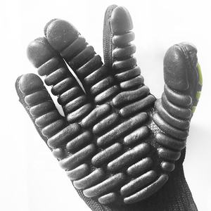 Guantes de Cuero Antivibración con Puño Ajustable, Absorbentes de Humedad y Antideslizantes para Construcción y Taladros Eléctricos - Product Image 2