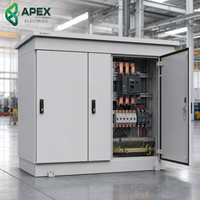 Gabinete de Distribución de Bajo Voltaje para Exteriores Serie JP 400V 415V, Tipo Pilar, IP65, para Redes Rurales y Plantas de Energía Solar