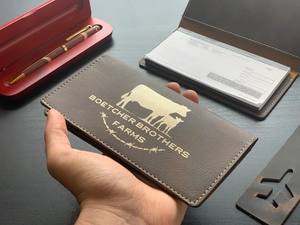 Mineti MLCB Funda para Chequera Personalizada de Cuero Sintético Grabable con Láser, Regalo para Él, Regalo para Ella, Regalo para el Día de la Madre - Product Image 3