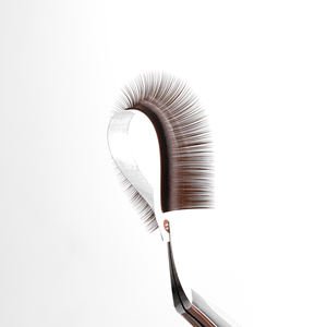 Cashmere <b>lash</b> <b>extensions</b> dark <b>brown</b> 7mm 8mm 9mm knot free individual <b>lash</b> <b>brown</b> silk <b>lash</b> trays wholesale bulk order - Product Image 6