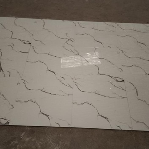 Carrelage en porcelaine émaillée aspect marbre 60 x 60 cm Design élégant brillant pour sols et murs - Product Image 3