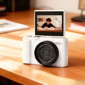 New Style CMOS Sensor HD 3 Inch pink Black Digital <b>Camera</b> <b>Flip</b> <b>Screen</b> LED Fill Light 17x-30x Optical Zoom Lithium Battery <b>for</b> - Product Image 2
