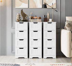 Muebles de almacenamiento de baño de estilo granja americana moderna fácil de instalar a prueba de humedad impermeable melamina precio bajo gabinete de baño - Product Image 5