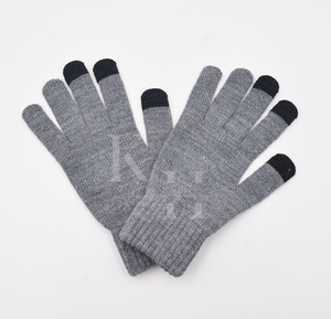 ถุงมือผ้าฝ้ายถักสีขาวปลอดภัยระบายอากาศได้หน้าจอสัมผัสเข็มสำหรับใช้ในอุตสาหกรรมนำมาใช้ใหม่ - Product Image 1