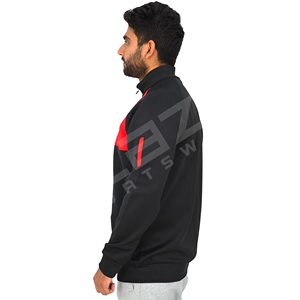 Streetwear à coutures contrastées personnalisées Sweats à capuche pour hommes Patchwork Two Tone Drop Shoulder 100% Cotton Sweats à capuche surdimensionnés - Product Image 2