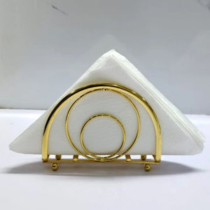 ที่ใส่กระดาษทิชชู่ตกแต่งโต๊ะแบบโบราณที่จัดเก็บทิชชู่แบบหรูหราแท่นวางทิชชู่โลหะ - Product Image 2