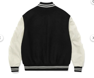 Chaqueta de Béisbol Personalizada con Logotipo, Estilo Urbano, Bordado Chenille, Estampado en Cuero, para Hombre, Chaqueta Bomber Varsity, Fabricante OEM - Product Image 5