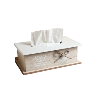 Belle boîte à mouchoirs en bois Design Nature Friendly en bois de haute qualité pour la décoration de table avec des tailles 25x12x7 Cm - Product Image 1