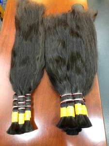 Extensions de cheveux vierges Remy de qualité supérieure, luxueuses, résistantes à la chaleur, sans couture, sans nœuds, haute densité, pour tête entière, lisses ou ondulées - Product Image 3