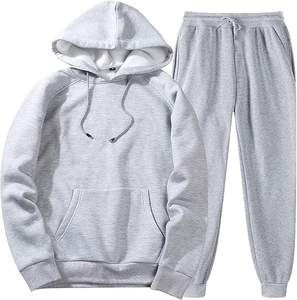 Ensemble de survêtement en coton surdimensionné personnalisé OEM de haute qualité, sweat-shirt à capuche pour homme - Product Image 1