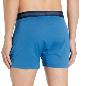 Bóxer de tiro medio para hombre, ropa interior personalizable, Color sólido, venta al por mayor - Product Image 5