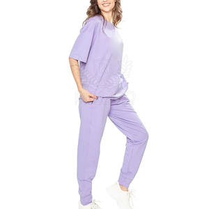 Survêtement d'été élégant pour femmes pour la gym Survêtement d'été en coton pour femmes parfait pour le voyage - Product Image 4