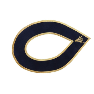 Master Mason Blue Lodge Collar Terciopelo azul oscuro con trenza dorada Collares masónicos - Product Image 6