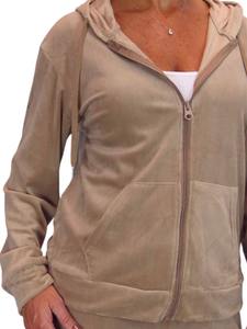 ชุดเซ็ตบอดี้สูทฮู้ดดี้ผ้าเฟรนช์เทอร์รี่แบบสองชิ้นสำหรับผู้หญิง ฤดูหนาว สีพื้น รับสกรีนโลโก้  ชุดลำลองสำหรับใส่กลางแจ้ง แจ็คเก็ตมีซิป 2026 - Product Image 3