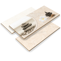 INDIART CERAMIC Carreaux muraux en céramique brillants de style classique moderne pour hôtel, 300x600mm, résistants aux acides, antibactériens, pour murs intérieurs